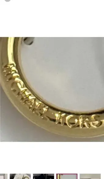 Michael Kors Large Black Fox Fur Pom Pom Bag Charm Keychain - Picture 6 of 7